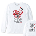 ハートフル・ツリー　長袖Tシャツ S〜XL【受注生産品】