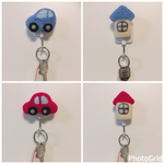 鍵かけフックタイプ家と車羊毛フェルト