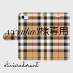 iPhone6/6sタータンチェックフェラガモ風リボン