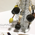 ウッドビーズ×ピスタチオアクリルビーズ
