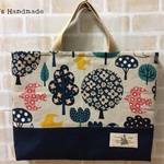  【入園入学】単品販売☆レッスンバッグ（女の子・森と鳥）