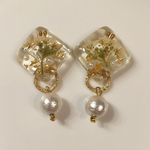 ドライフラワー ピアス