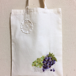 プチプチぶどうの 羊毛刺繍トート