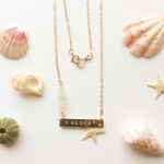  《all gold filled》bar necklace❤︎aloha