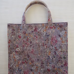su様オーダー品*マチ付きバッグ*リバティ*Wild Flowers*グレー*30×33×5㎝