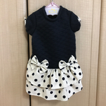 NEW ドット リボン ワンピース