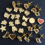  好きな文字で作れる❗️ 一文字 ピアス イヤリング オーダー 製作