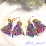 **Berry・ベリー**タッセル ピアス/イヤリング 選べるチャーム