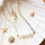  《all gold filled》wave necklace❤︎sea gradation