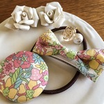 【再販★2】ママとお揃いリバティ☆ Flower Tops オシャレセット イエローベリー
