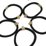 カン付きヘアゴム　5個セット ゴム太さ約3mm  ゴム シッカリしています