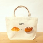 〈再販〉「l LOVE BREAD & 」パンブローチ付ミニランチトートバッグAセット