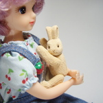 　木彫り　うさぎ　ぬいぐるみ