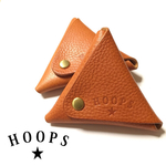 コンツェリア800(オットチェント)社のイタリアンレザーで作った三角コインケース  HOOPS