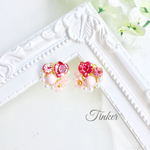 再販♡可愛いピンクビジューピアス（イヤリング）