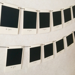 ポラロイド風PhotoGarland＊フォトアルバム＊ベージュBABY