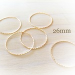高品質銅素材 キラキラレジン枠 26mm
