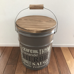  【新品】ペール缶のスツール　ハーブ仕様♪