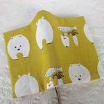 まんまるな白くまさんのブックカバー(文庫本size)