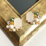 パールビジューピアス（イヤリング）