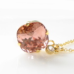 Swarovski Crystal Vintage Rose Necklase