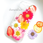 春いちご押し花iPhoneケース