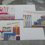 Happy Birthday CARD 大判コラージュカード３枚セット