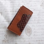 【1,000円セール】本ヘビ革＋牛革４連キーケース
