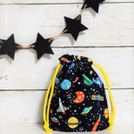 《入園・入学》宇宙柄☆コップ袋♪黄色