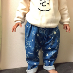 スター🌟デニムサルエルパンツベビーキッズサイズ