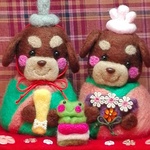 🎎お雛様🐶ミニチュアダックスわんちゃんバージョン&🐸くん