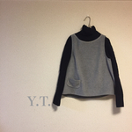 グレー カシミア混 ベスト