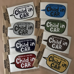 子どもが乗ってますステッカー
