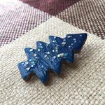 星屑のツリー ブローチ 陶器