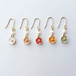 【SALE】ウォーターカラーフラワーピアス