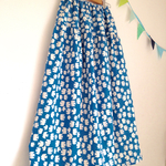 ＊flying birds II ロングティアードスカート(blue)＊