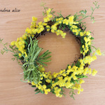 ＊ミモザのwreath＊