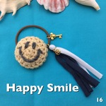 スマイルのヘアゴム★タッセル付き⑯