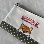 wankoぺたんこポーチ〜柴犬
