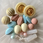 j.春色✴︎パステルカラー♡ヴィンテージ風ピアス等に♡ビーズアソート