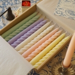 taper candle box -color-