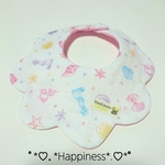 ☆*.+ﾟシェル柄☆もくもくベビースタイ☆*.+ﾟ