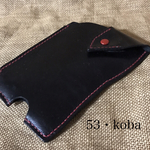 レザー スマホケース ブラック