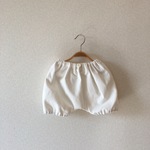 再再販★80-90㎝★ざっくり綿麻のサルエルかぼちゃパンツ