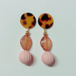 べっ甲&アンティーク調ピアス