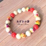 天然石♦富と幸福♦紫陽花キャンディジェイドブレス