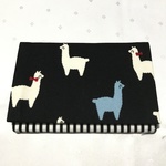 【再販×6】第2弾 ふたつきポケットティッシュケース  ブラックアルパカ