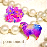 ひつじさんピアス・イヤリング