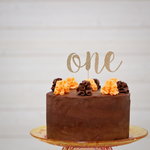 英数字"one"ケーキトッパー4（頭文字が小文字）