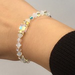 ✨クルッと簡単リバーシブル✨スクウェア■スワロフスキーブレス💖保証期間あり